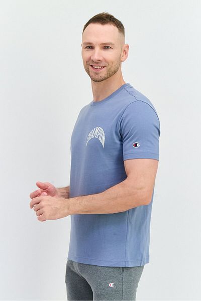 Champion Men Comfort Fit Short Sleeves Outdoor T-Shirt, Slate Blue
