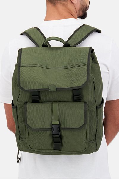 Fossil Men Plain Backpack 32 L x 39 H x 13 W cm, Olive