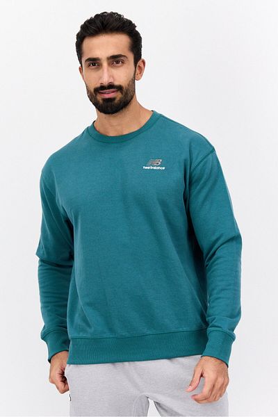 New Balance Men Relaxed Fit Long Sleeve Outdoor Sweatshirt, Green