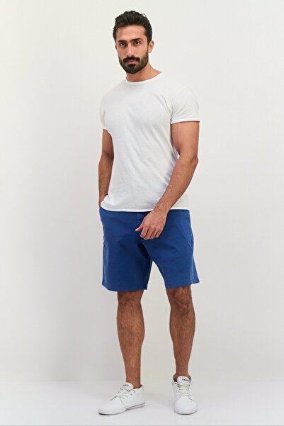 GAP Men 10 Inseam Plain Chino Shorts, Blue