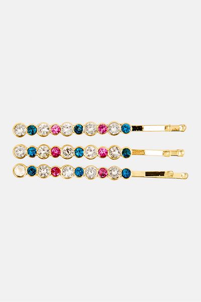 Goody Kids Girl 3 Piece Textured Bobby Pins, Gold Combo