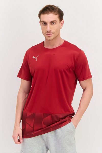 Puma Men Sportswear Fit Short Sleeves Training T-shirt, Maroon