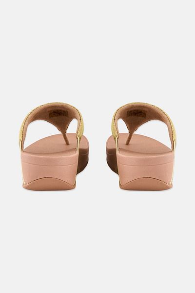 Fitflop Lulu Shimmerlux Toe-Post Sandals - Platino