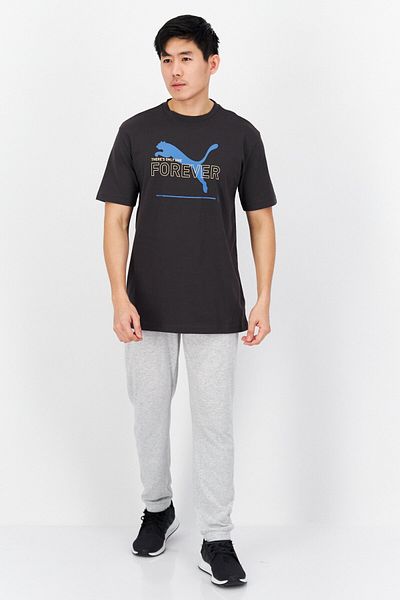 Puma Men Sportswear Fit Brad Logo Training T-shirt, Charcoal