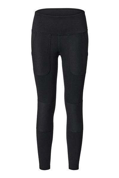 Tchibo Women Sportswear Fit Plain Outdoor Tight, Black