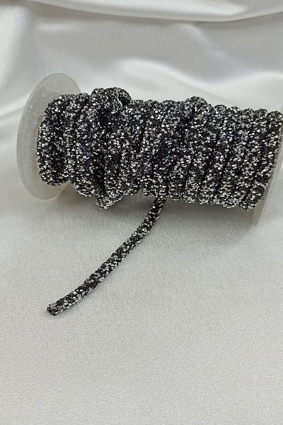 Hayalperest boncuk Smoked Gray Bead Embroidered Ribbon