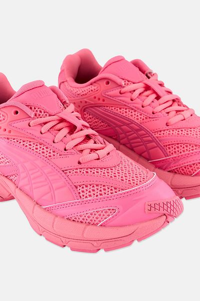 Puma Kids Boy Velophasis Technisch Lace Up Outdoor Shoes, Pink