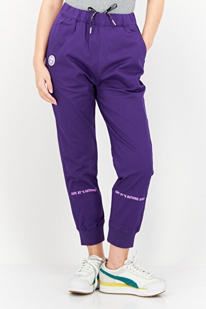 Aape By A Bathing Ape Women Brand Logo Jogger Pants, Black