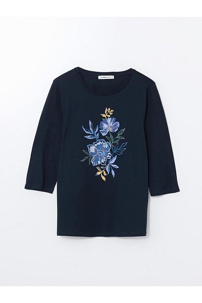 LC Waikiki Bluză LCW Grace cu decolteu rotund floral pentru femei