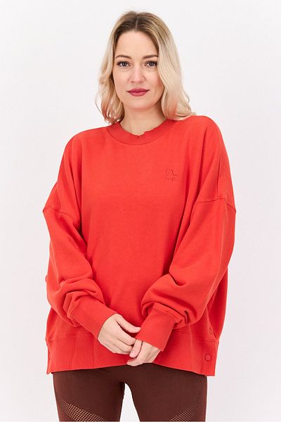 Puma Women Sportswear Fit Brand Logo Training Sweatshirts, Orange