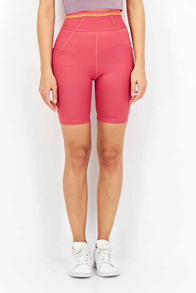 adidas Women Sportswear Fit Brand Logo Training Leggings Shorts, Pink