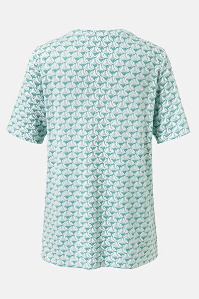 Tchibo Women Crew Neck Short Sleeves Graphic T-Shirt, Green