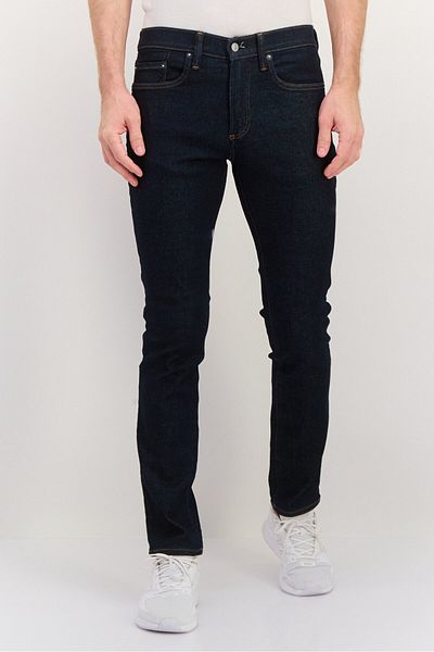 GAP Men Skinny Fit Solid Denim Jeans Navy