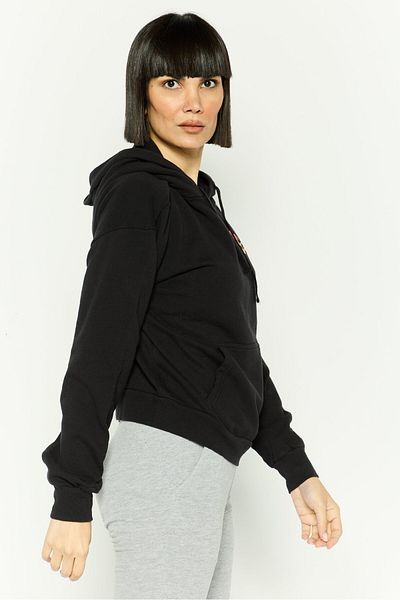 Hurley Women Sportswear Fit Outdoor Sweatshirt, Black Combo