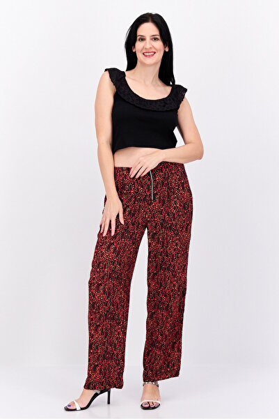 Scotch & Soda Women All Over Print No Stretch Palazzo, Black