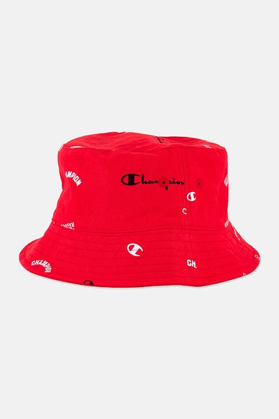 Champion Men Brand Logo Reversible Bucket Hat, Red