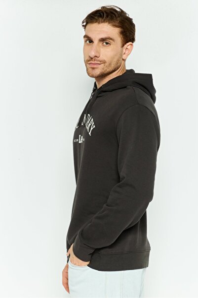 Lee Men Hooded Legendary Sweatshirt, Washed Black