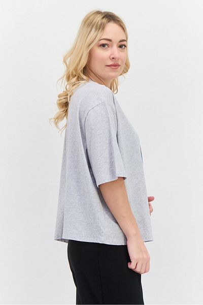 SKECHERS Women Sportswear Fit Training T-shirt, Grey