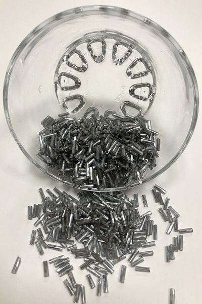 Hayalperest boncuk Χάντρες στριφτού σωλήνα Kooyu Grey 5 mm