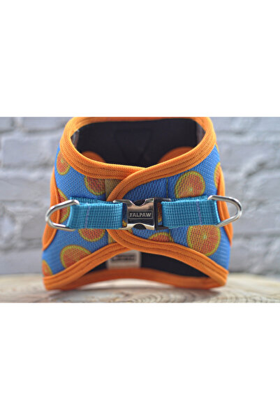 Falpaw Köpek Göğüs Tasması Portakal Desenli