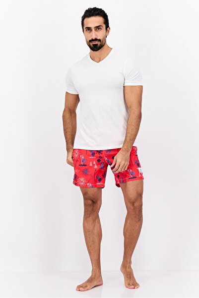 Beach Bros Men Allover Print Board Shorts, Multicolor