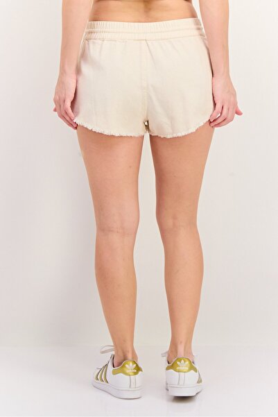 Roxy Women Plain Denim Shorts, Beige