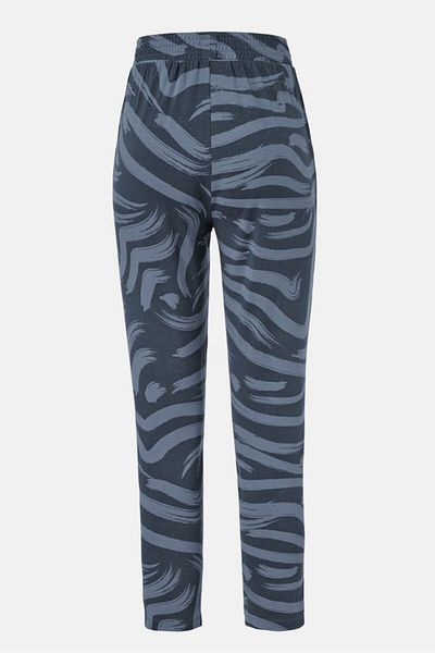 Tchibo Women Printed Pull On Pajama Pants, Navy
