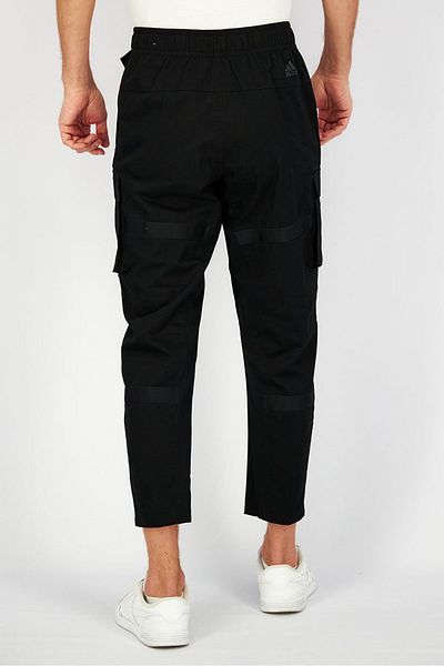 adidas Men Loose Fit Solid Training Cargo Pants, Black