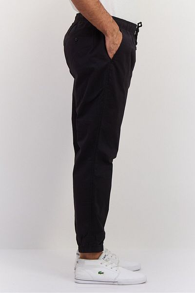 GAP Men Regular Fit Plain Jogger Pants, Black