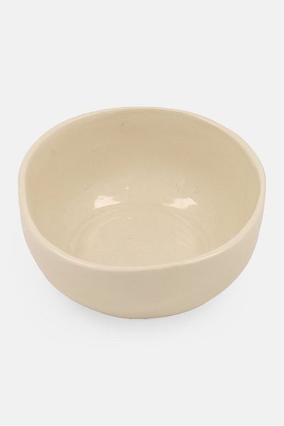 Muy Mucho Enameled Stoneware Bowl 12 X 12 X 5,5 Cm, Off White