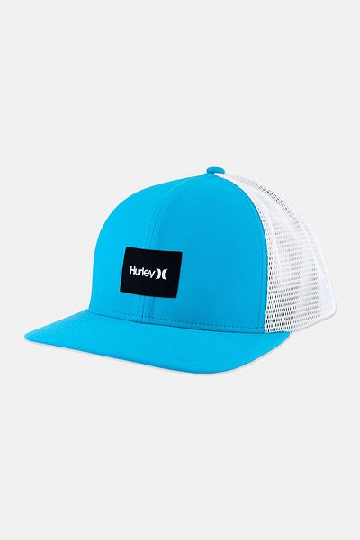 Hurley Men Brand Logo Warner Trucker Adjustable Hat, Turquoise