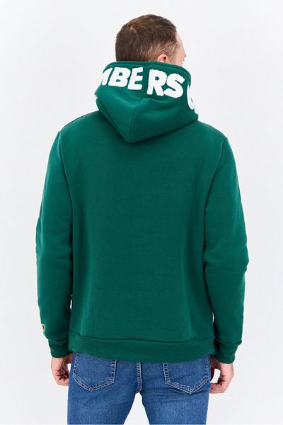 Members Only Men Hooded Embroidered Long Sleeves Sweatshirt, Green
