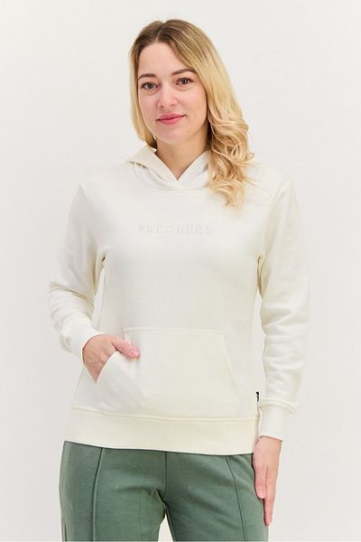 SKECHERS Women Sportswear Fit Long Sleeves Outdoor Hoodie, Off White