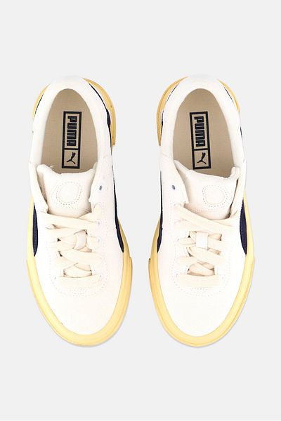 Puma Kids Boy Capri Royale Suede Vintage Shoes, Off White