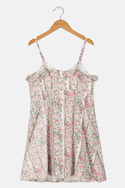 Pepe Jeans Kids Girl Allover Print Dress, White Combo
