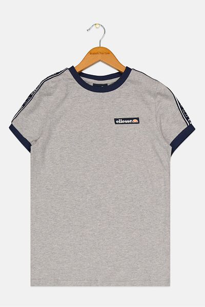 Ellesse Kids Boy Sportswear Fit Round Neck Short Sleeve T Shirt, Grey