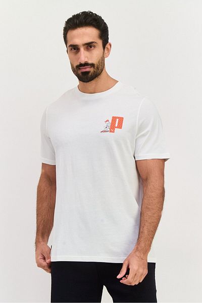 Puma Men Sportswear Fit Short Sleeve Training T Shirt, White