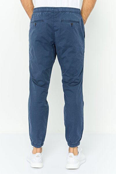GAP Men Regular Fit Solid Jogger Pants, Navy