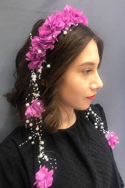 Hayalperest boncuk Lilac Laser Floral Crown