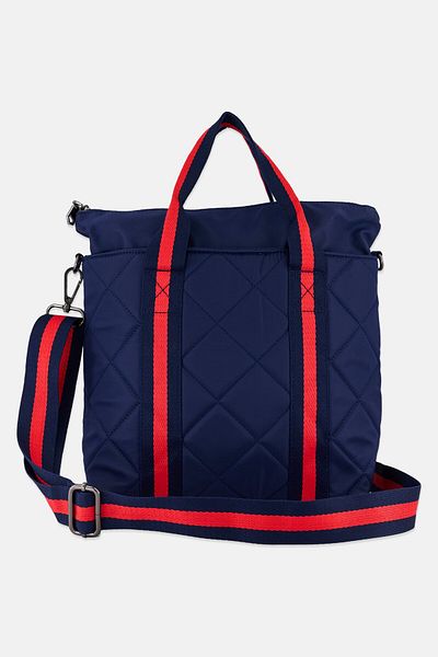 Sol and Selene Women Quilted Mini Hand Bag 35 L x 25 H x 11 W cm, Navy