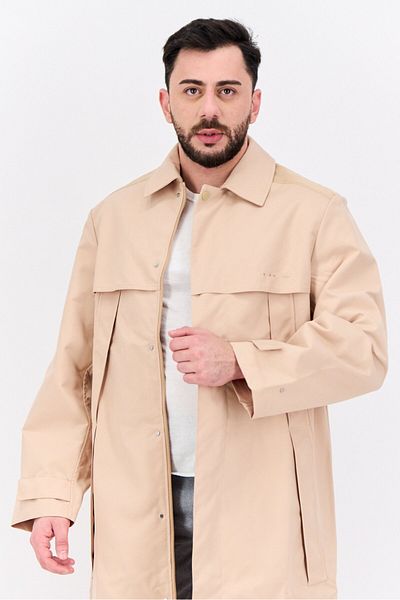 adidas Men Sportswear Fit Outdoor Macintosh Jacket, Beige