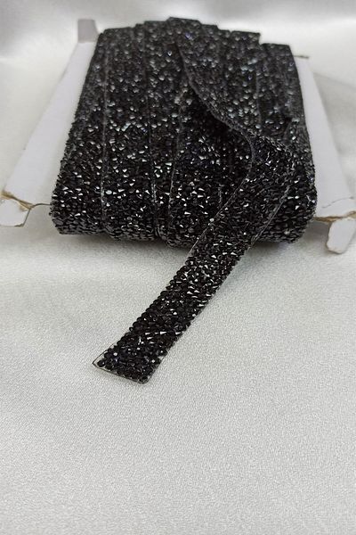 Hayalperest boncuk Black Iron-On Adhesive Strip