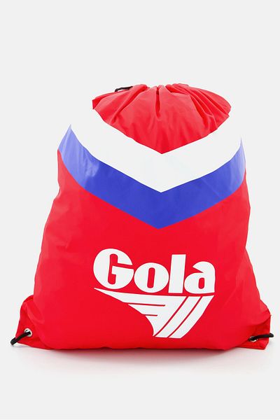 Gola Men Hicks Chevron Brand Logo Sports Bag 44 H x 36 L x 2 W cm, Red Combo