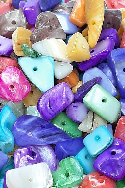 Hayalperest boncuk Colorful Pebble Stone Seashell