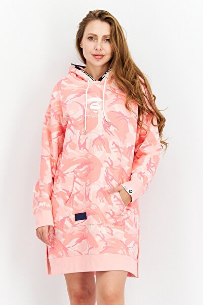 Aape By A Bathing Ape فستان نسائي رياضي بأكمام طويلة مناسب للخارج، متعدد الألوان