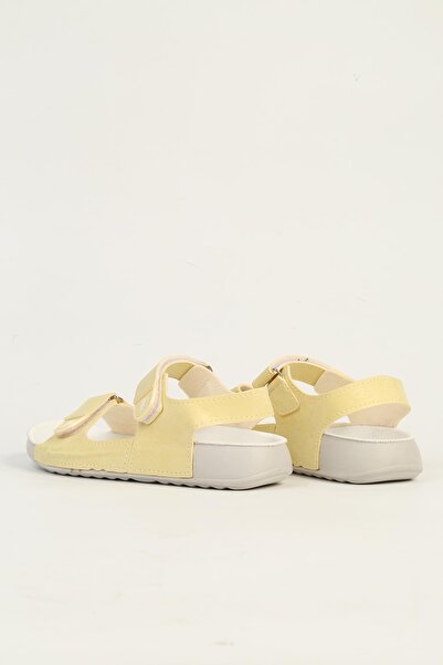 Benetton Bn-1419 Model Yellow Kids Sandals