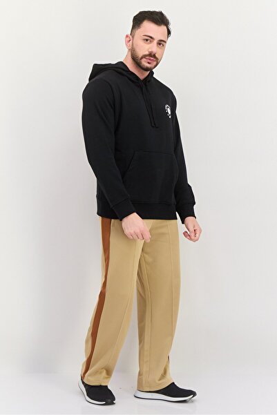 New Balance Men Relaxed Fit Long Sleeve Outdoor Hooded Sweatshirt, Black