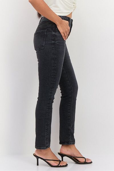 Esprit Women Regular Fit Straight Leg Jeans, Grey