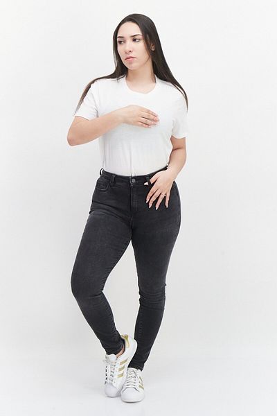 Esprit Women Skinny Fit Washed Stretchable Denim Jeans, Balck