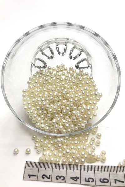 Hayalperest boncuk Cream Color Pearl Bead Plastic 3 Mm